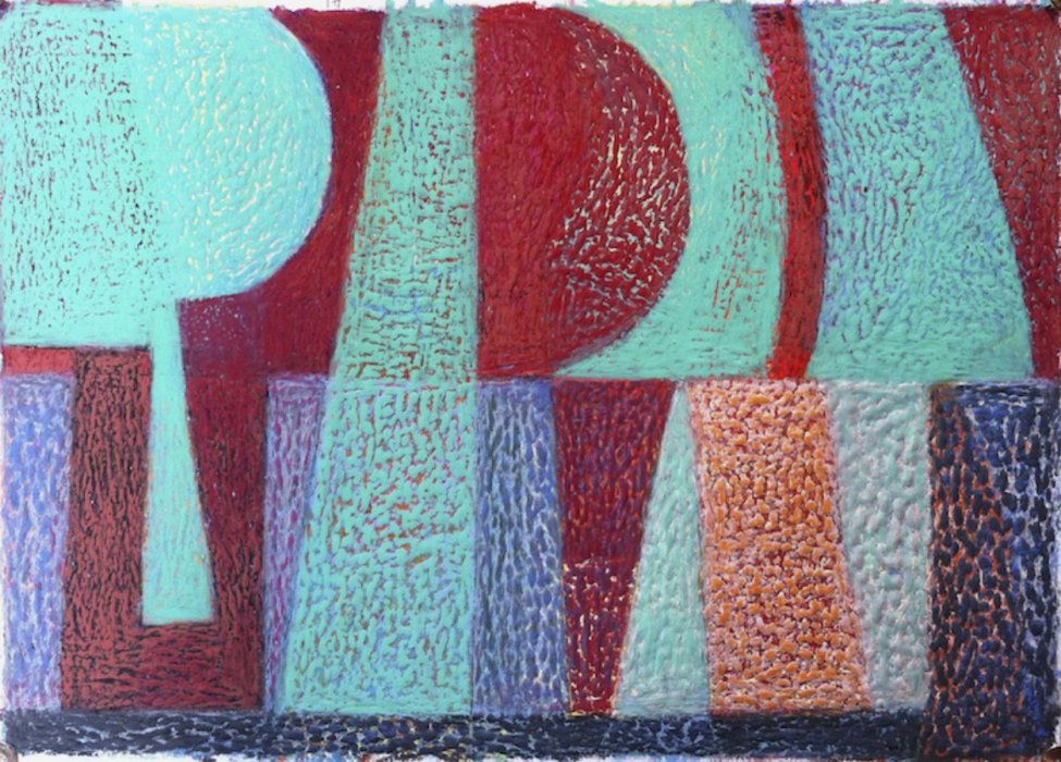 <em>&num;41,</em> 2014, 12x16 inches, oil pastel on paper