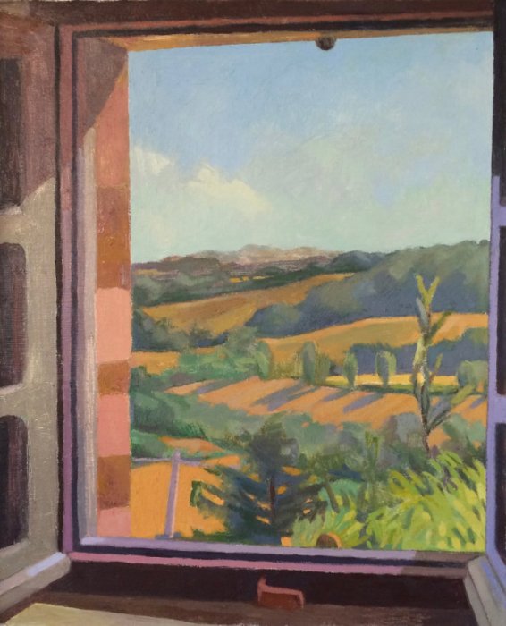 <em>Late Summer,</em> 2017, 19x15.5 inches, oil on canvas