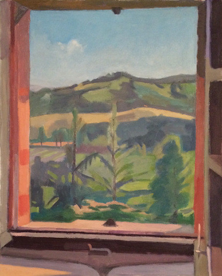 <em>View of Staccino,</em> 2015, 19x15.5 inches, oil on canvas