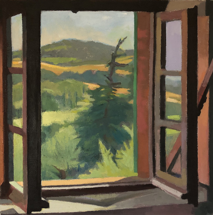 <em>August,</em> 2022, 19x19 inches, oil on canvas